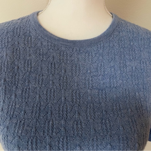 Pendleton pointelle knit merino wool sweater size M. - Picture 4 of 7